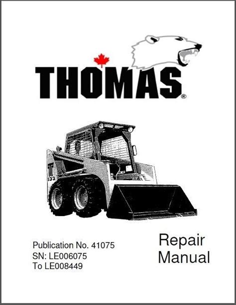 thomas t133s skid steer specs|thomas skid loader parts.